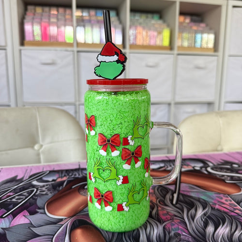 #9 Glass Snowglobe Mug + topper