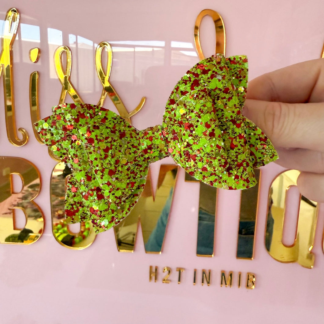 Grinchmas Flutter Bow