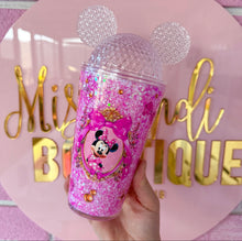 Load image into Gallery viewer, Pink Mouse Acrylic Snowglobe