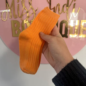 Tangerine Orange Socks